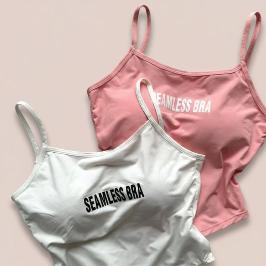 Stretchable seamless crop top trendy casual style for girls