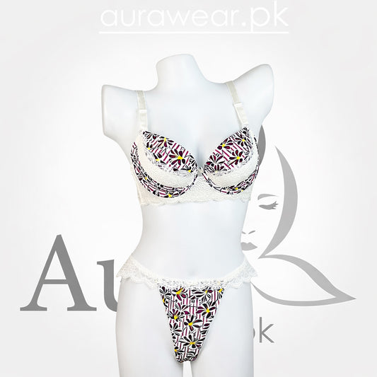 Angel Aura Luxury Floral Bra & Panty Sey