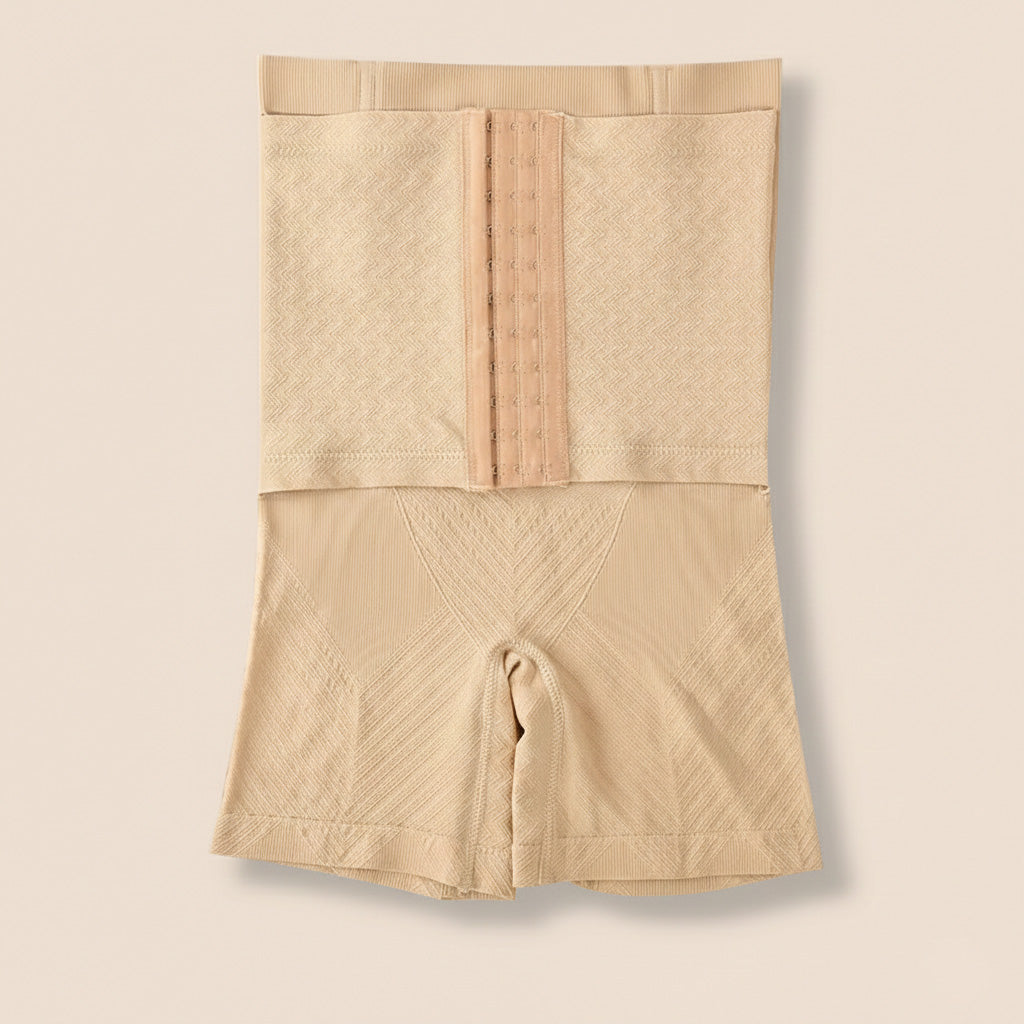 Adjustable High-Waist Slim Fit Leggings – Tummy & Waist Control - front