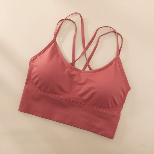 Criss-Cross Strap Sports Bra (Free Size)