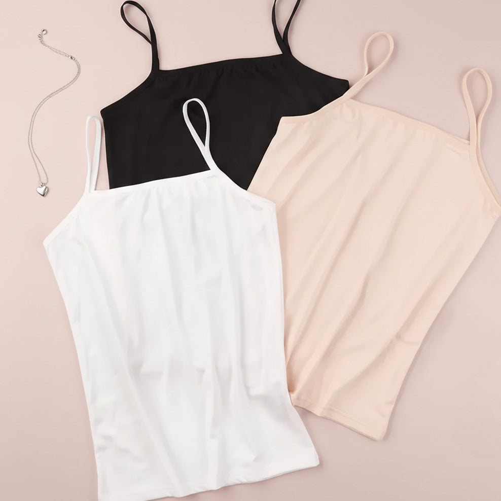 Soft cotton plain camisole for women lightweight breathable cami top comfortable everyday wear