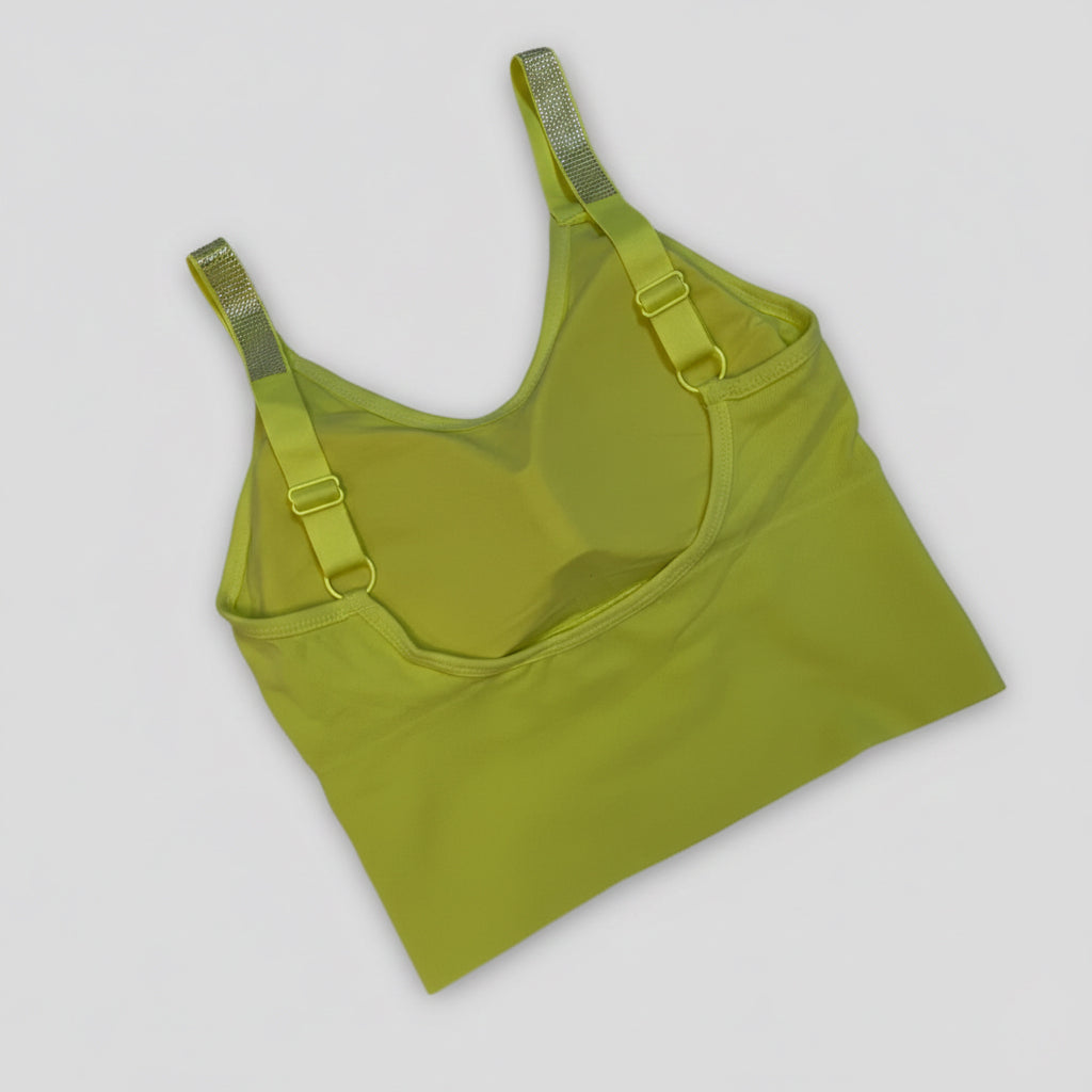 Glitter rhinestone cami stylish fashion top for party and events