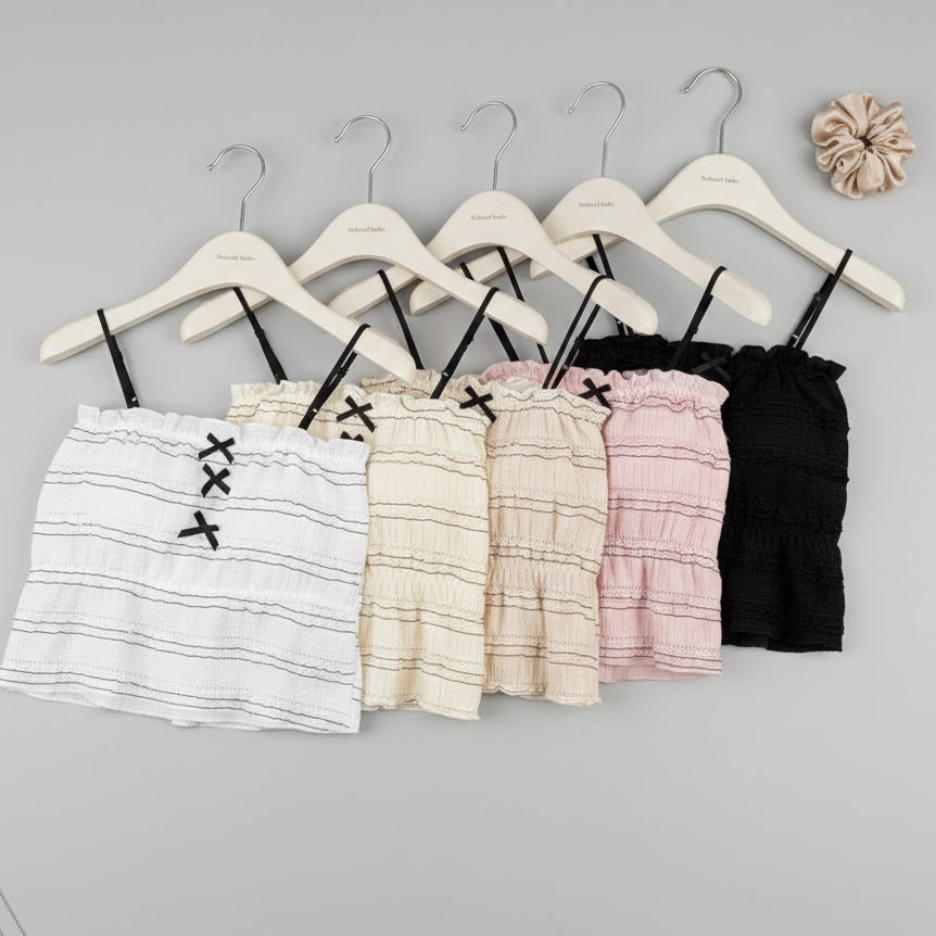 Women lacy tank top with thin straps soft breathable sleeveless camisole for daily wear