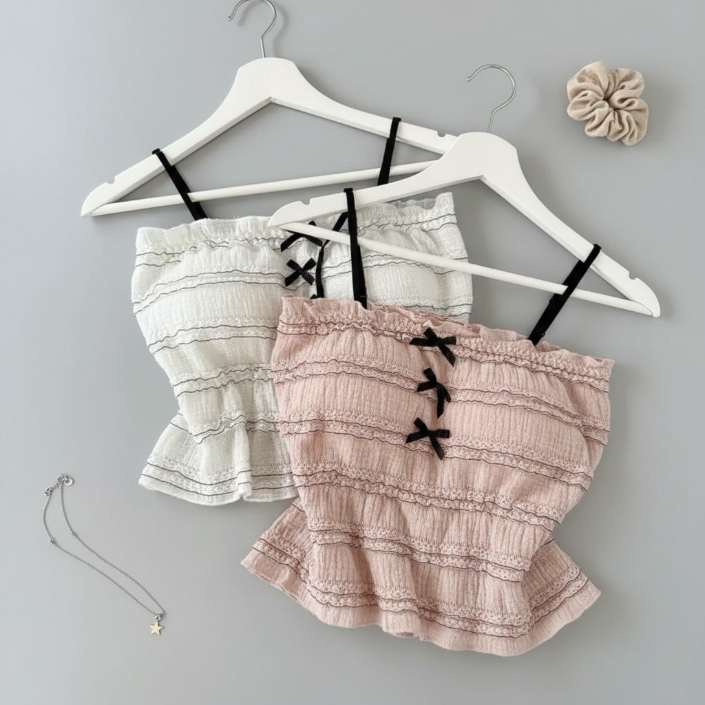 Soft breathable fabric lacy tank top for casual summer outfits